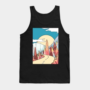 An autumn road Tank Top